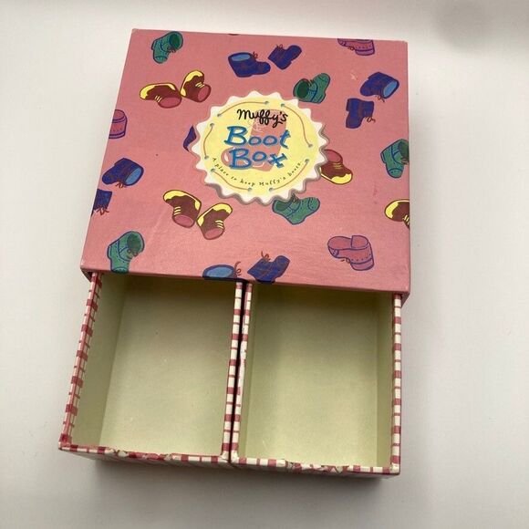 Muffy VanderBear Collection Boot Box 2 Drawers Room for 4 Pair of Boots Vtg 1994 - Picture 1 of 5